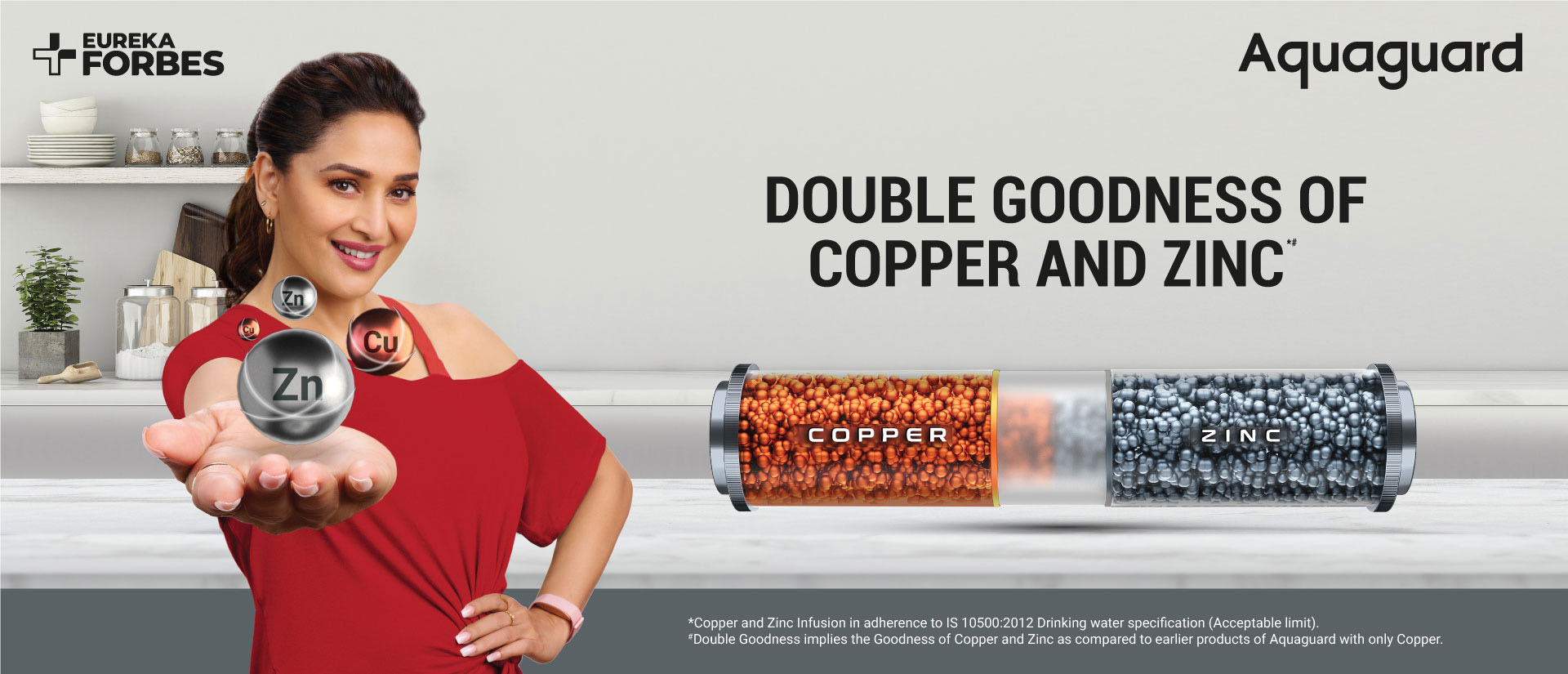 DOUBLE GOODNESS OF COPPER AND ZINC™*#